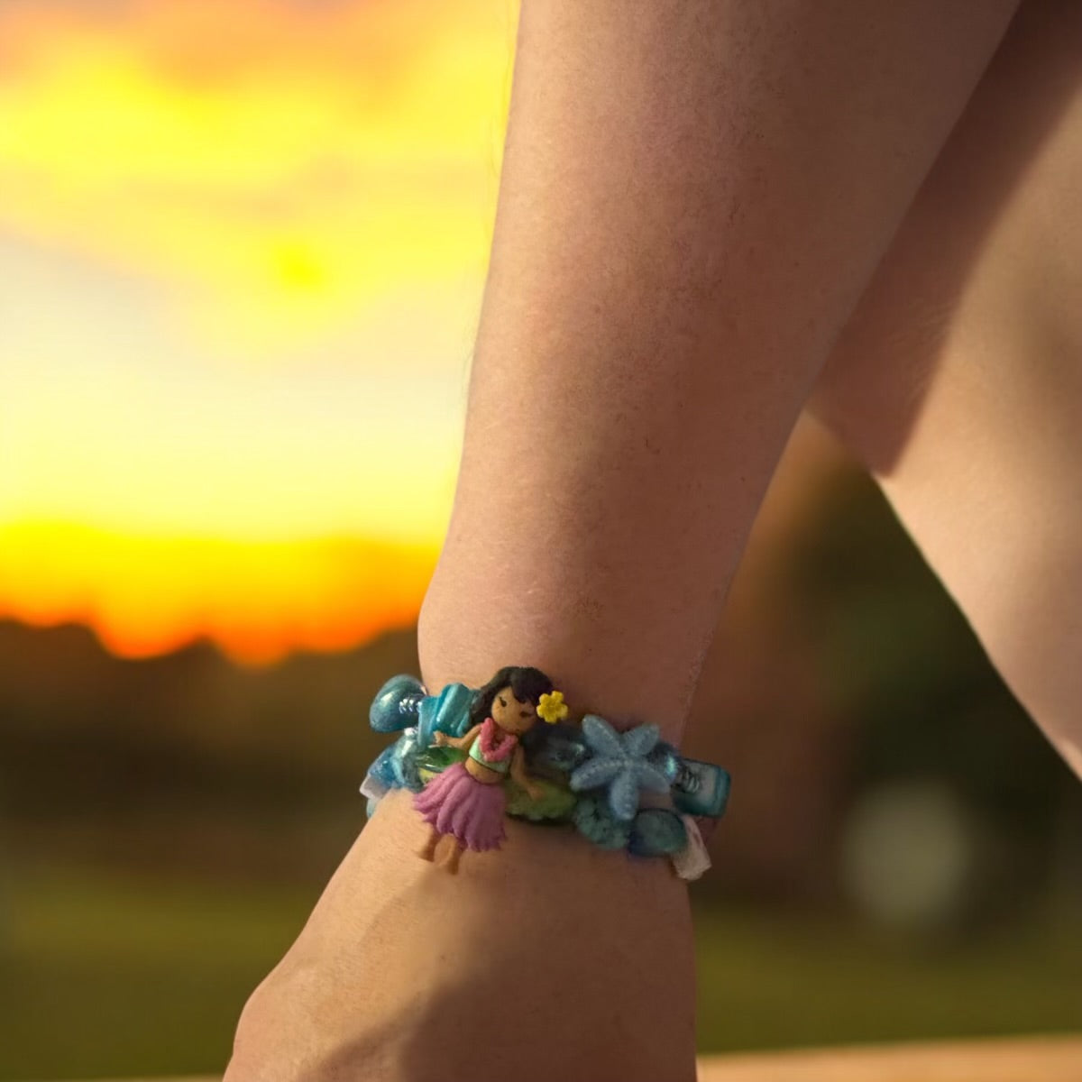 Hula girl anklet