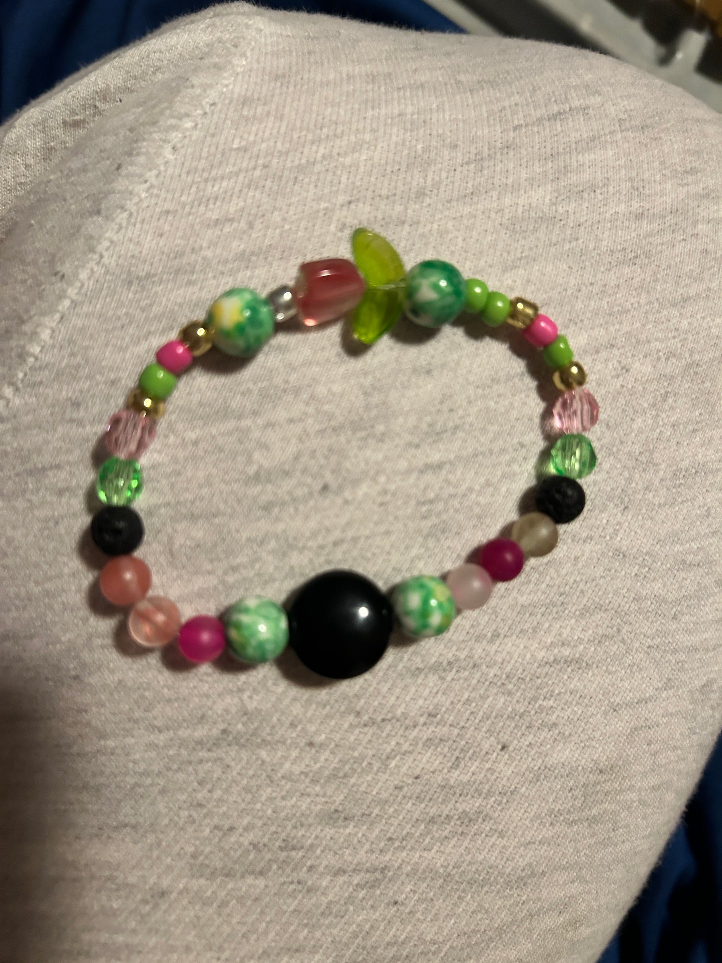 “Wicked” inspired flower bracelet