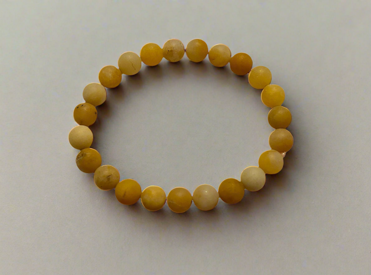 808 beads YELLOW JADE” natural beads