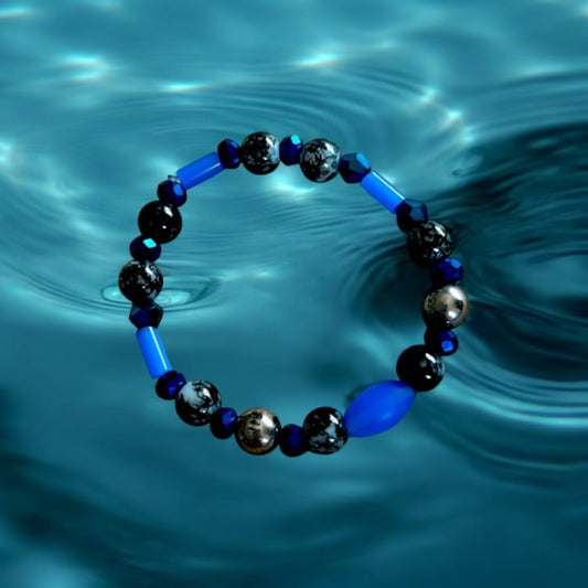 Black & blue bracelet