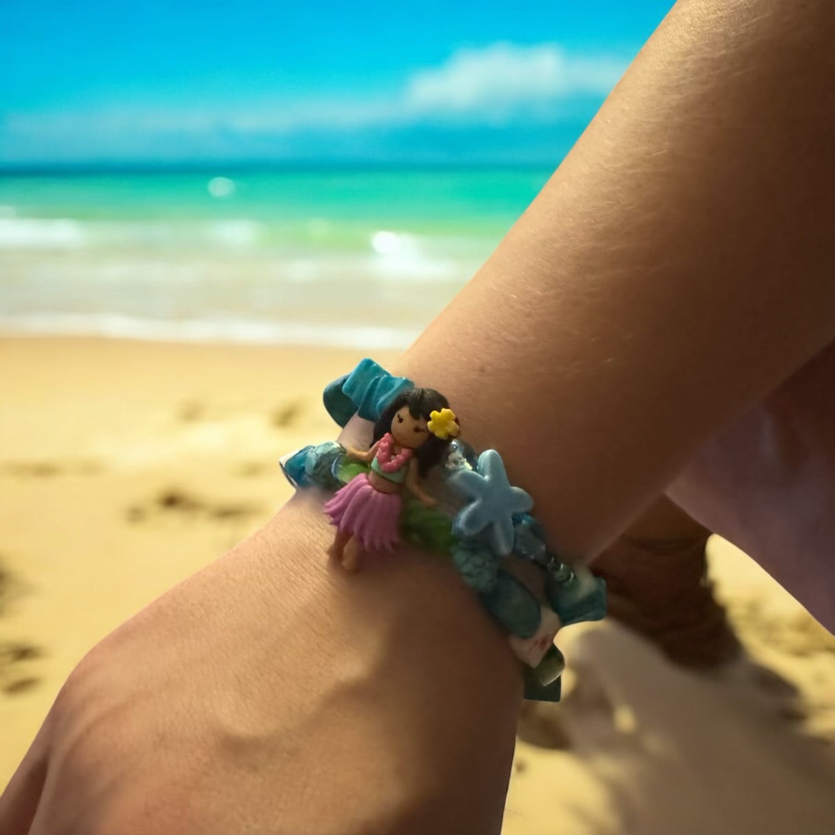 Hula girl anklet