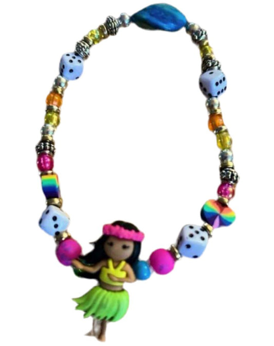 Hula girl anklet - 808 BEADS LLC